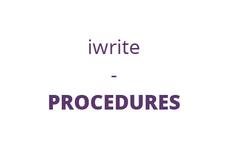 iwrite | PROCEDURES Logo